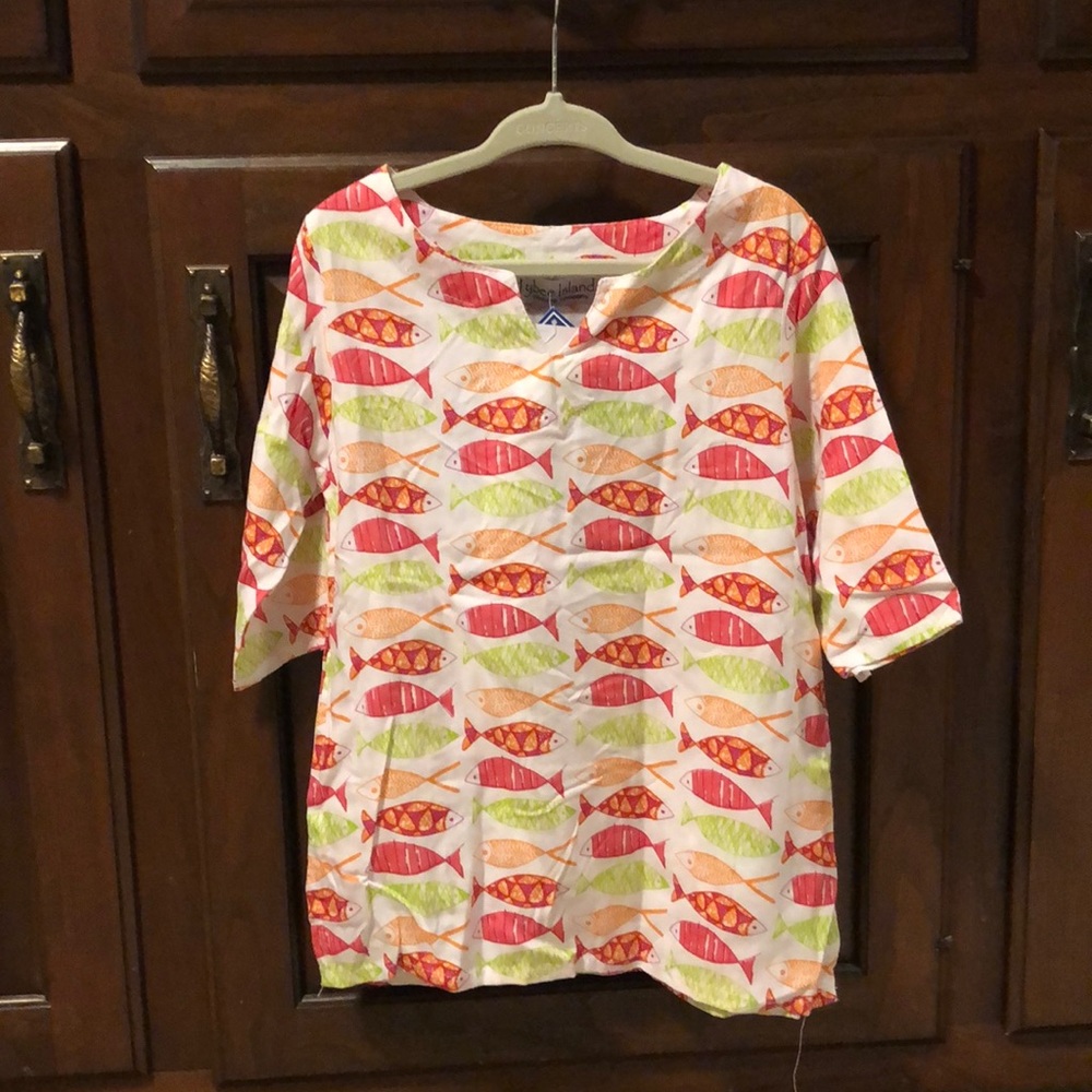 Tybee Island Girls NORAH Fish Boho Dress 2T-4T